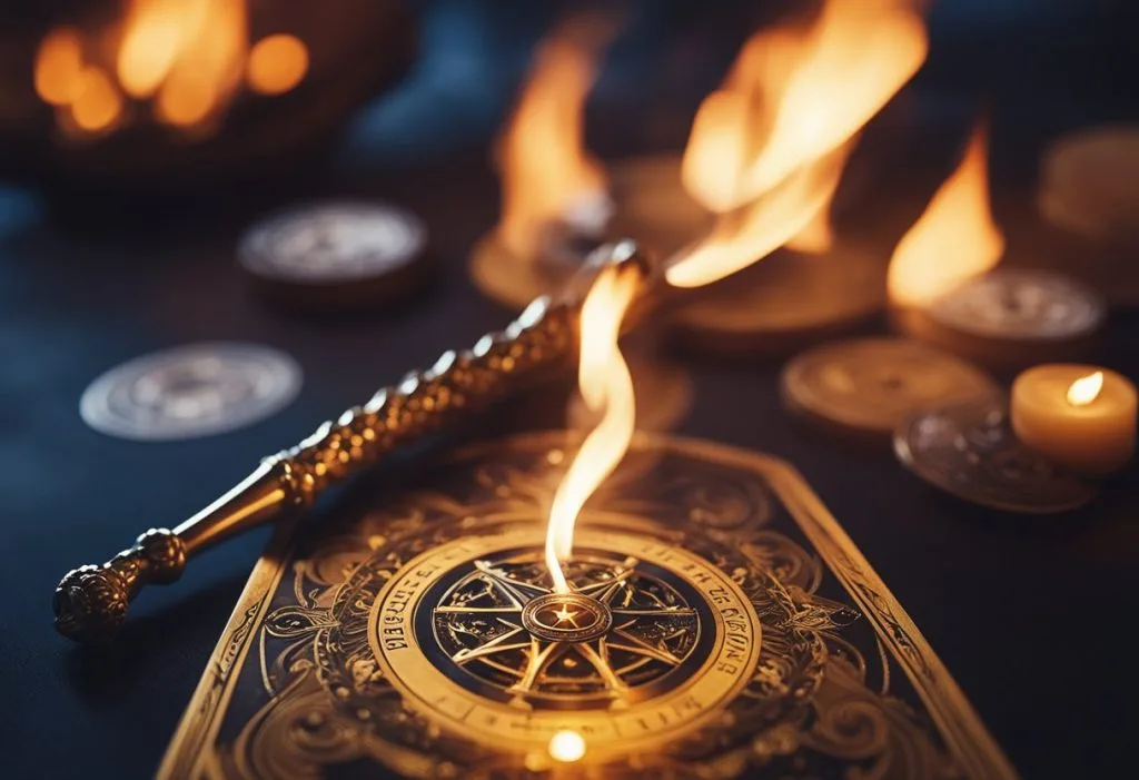 What do Wands represent in Tarot beyond their association with the element of fire