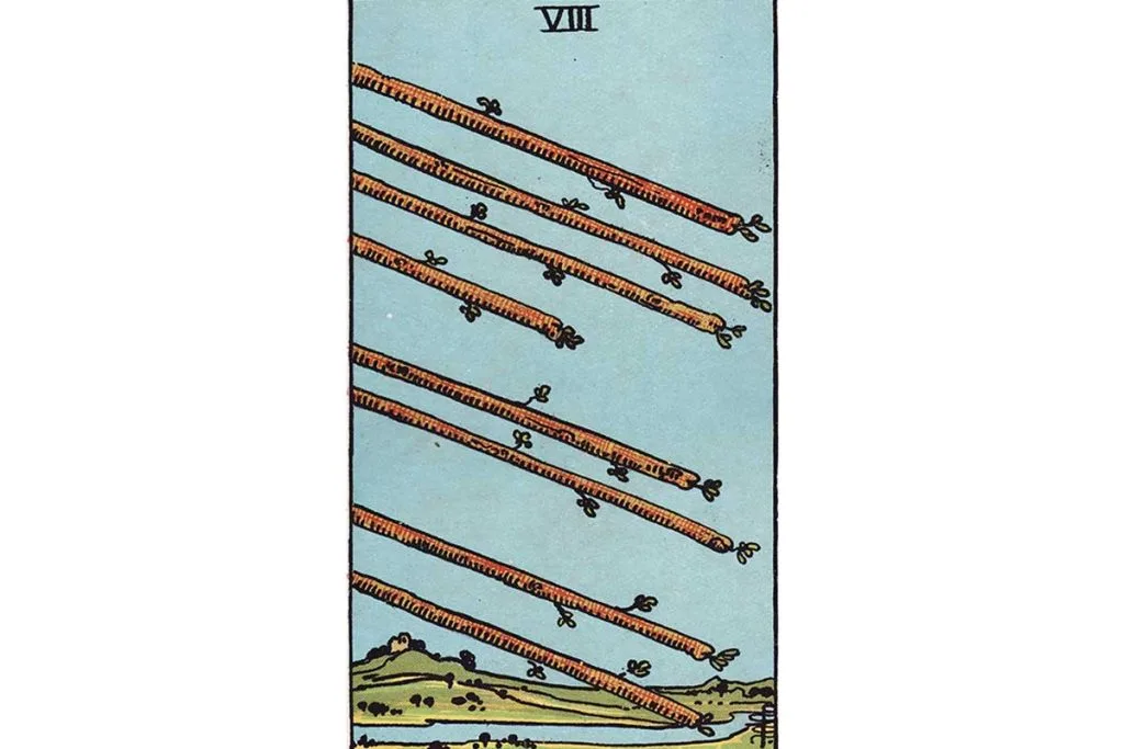 Eight of Wands Tarot Card Meaning: Swift Progress & Rapid Change