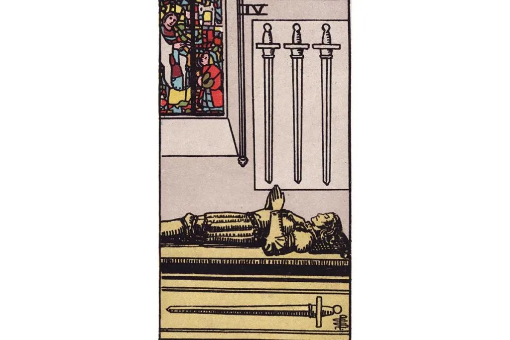 Four of Swords Tarot Card Meaning Understanding Rest & Recovery