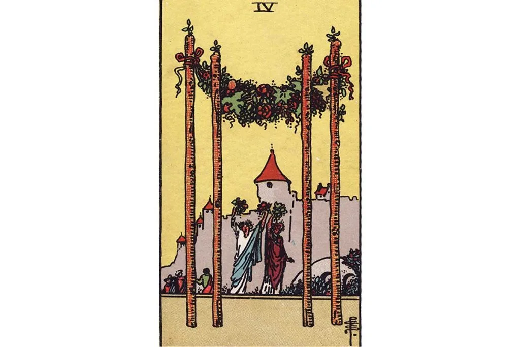 Four of Wands Tarot Card Meaning: Celebrations & Harmony Explained