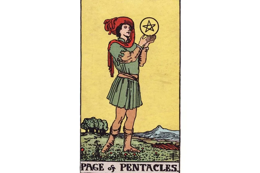 Page of Pentacles Tarot Card Meaning Unlocking Ambition & New Beginnings