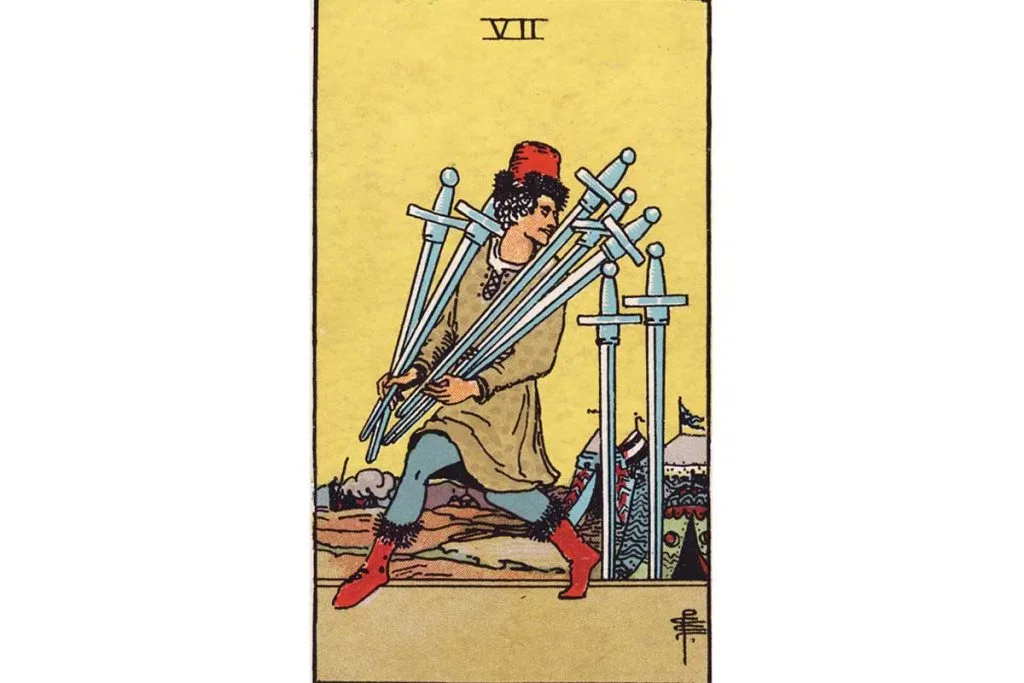 Seven of Swords Tarot Card Meaning Unveiling Hidden Deceptions