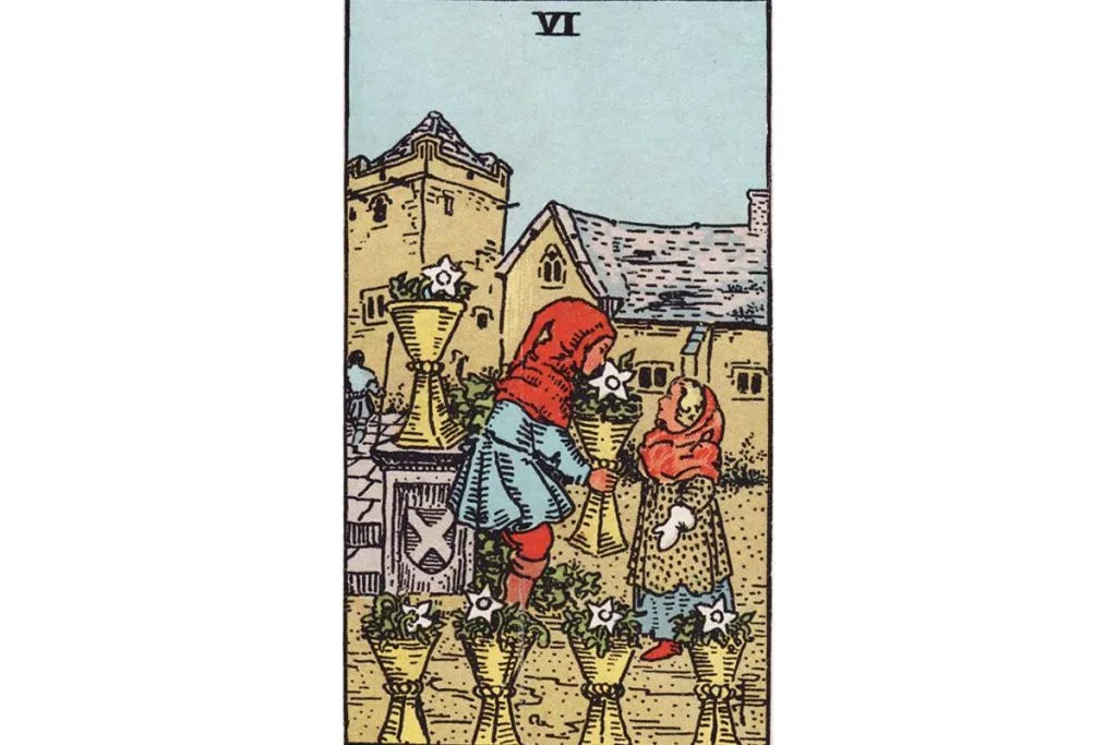 Six of Cups Tarot Card Meaning Nostalgia, Innocence, & Memories