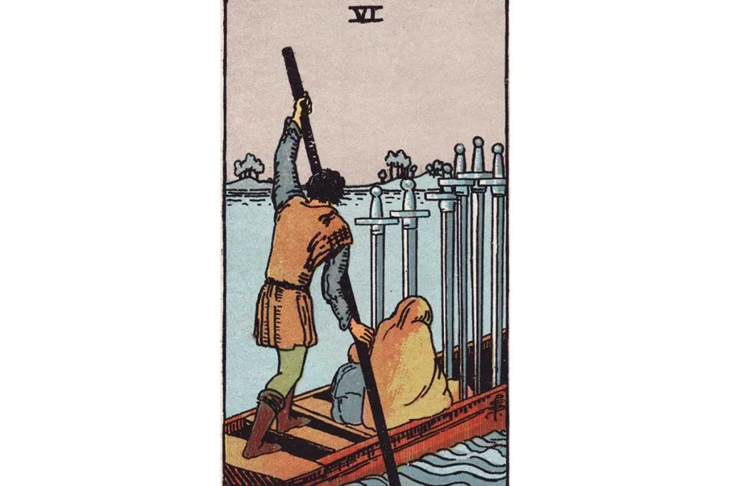 Six of Swords Tarot Card Meaning Transition & New Beginnings