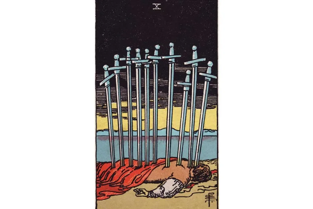 Ten of Swords Tarot Card Meaning Finality & Transformation
