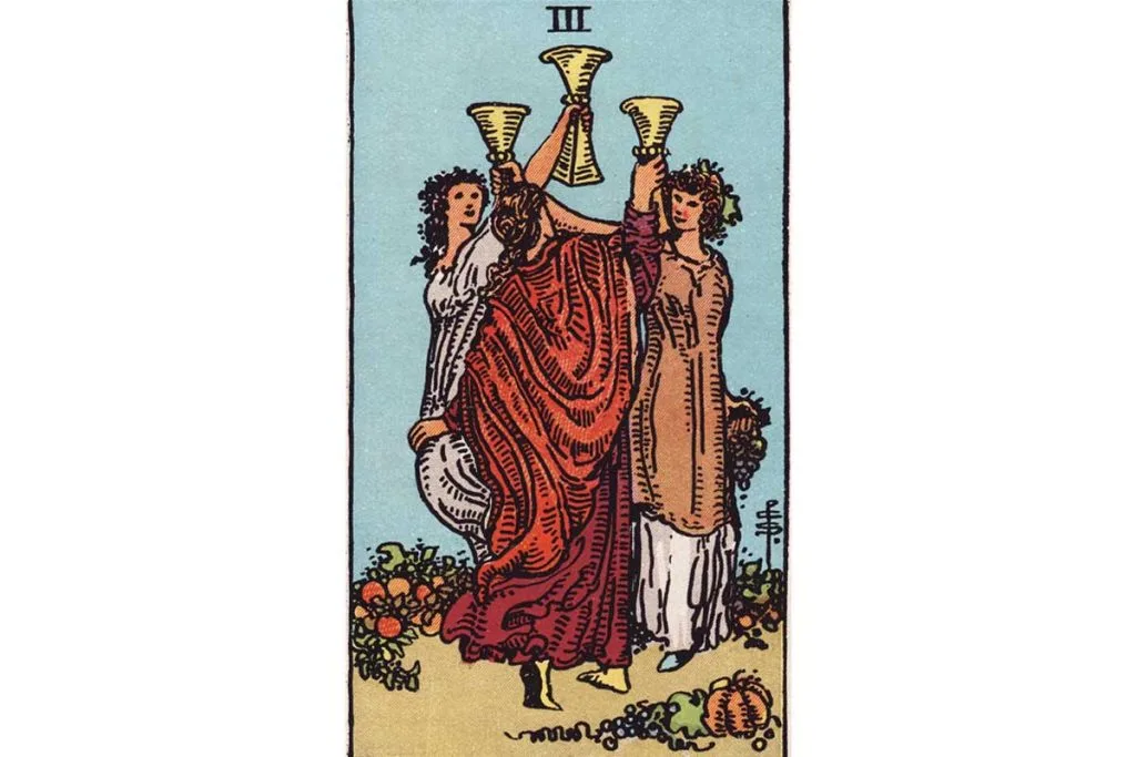 Three of Cups Tarot Card Meaning Celebrating Joy & Friendship